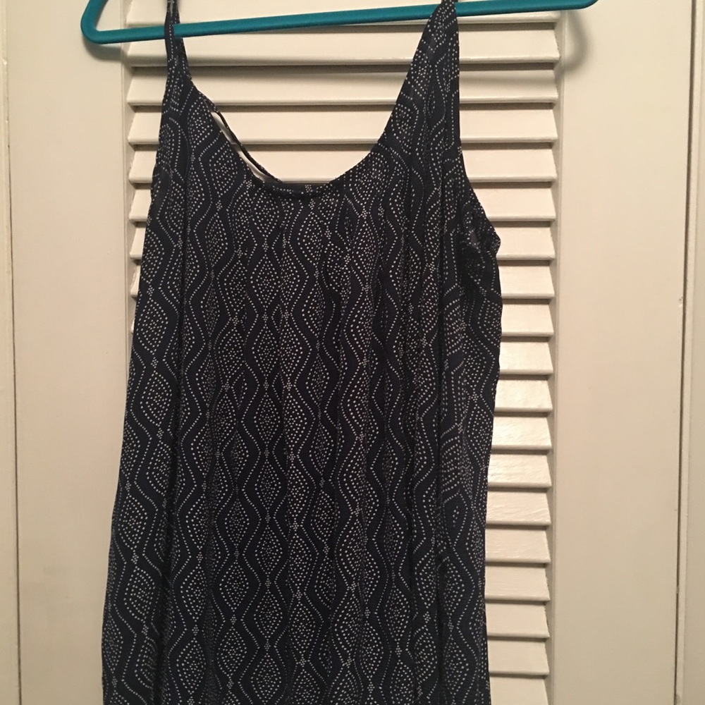 Torrid Navy Blue and White Tank